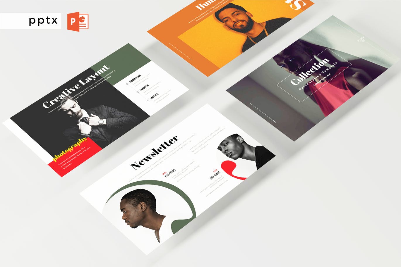 时尚高端优雅简约清新好用的高品质powerpoint幻灯片演示模板（pptx）