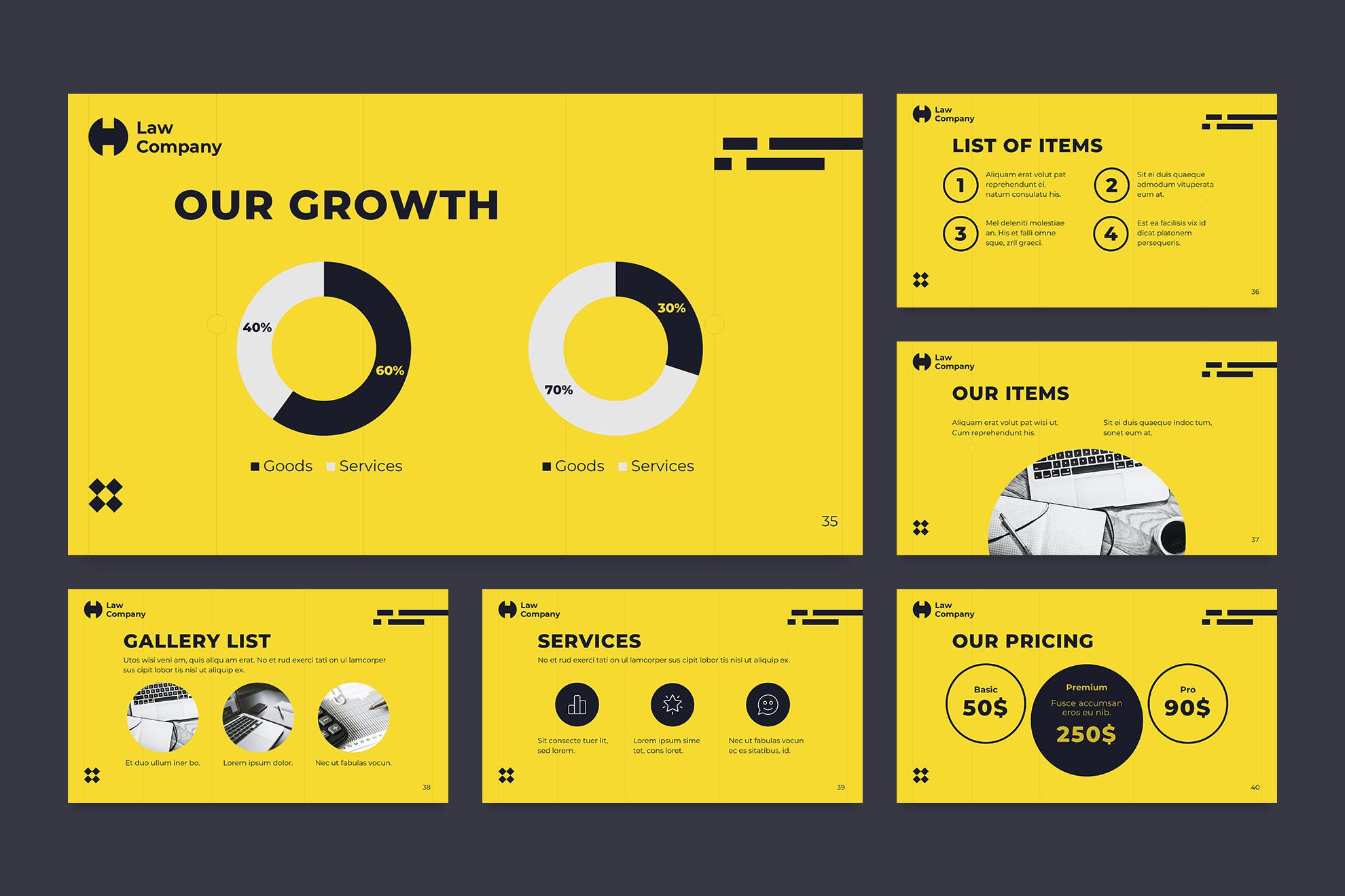 法律服务介绍PPT模板下载