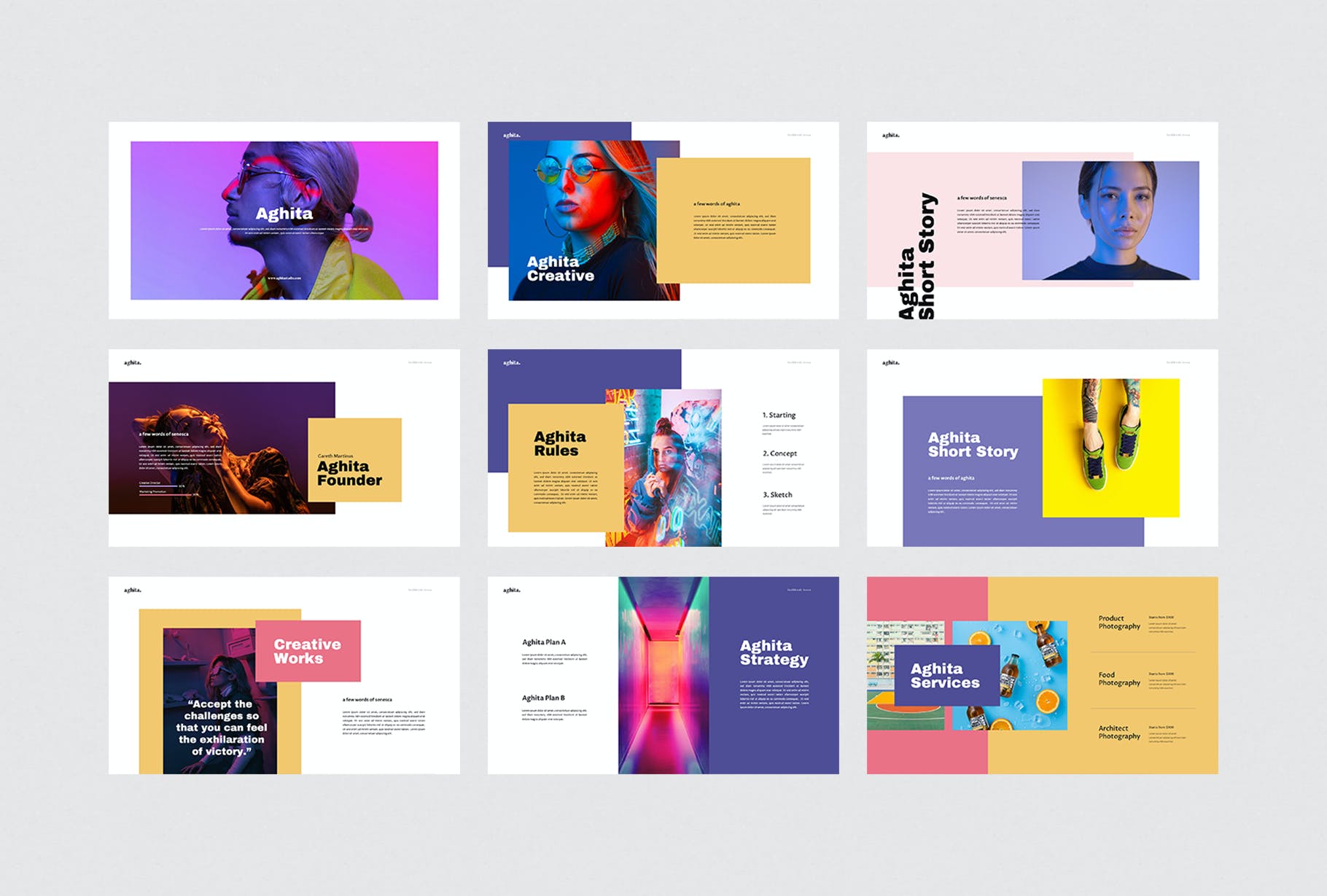 时尚品牌PPT模板下载(PPTX)