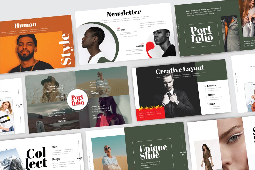 时尚高端优雅简约清新好用的高品质powerpoint幻灯片演示模板（pptx）