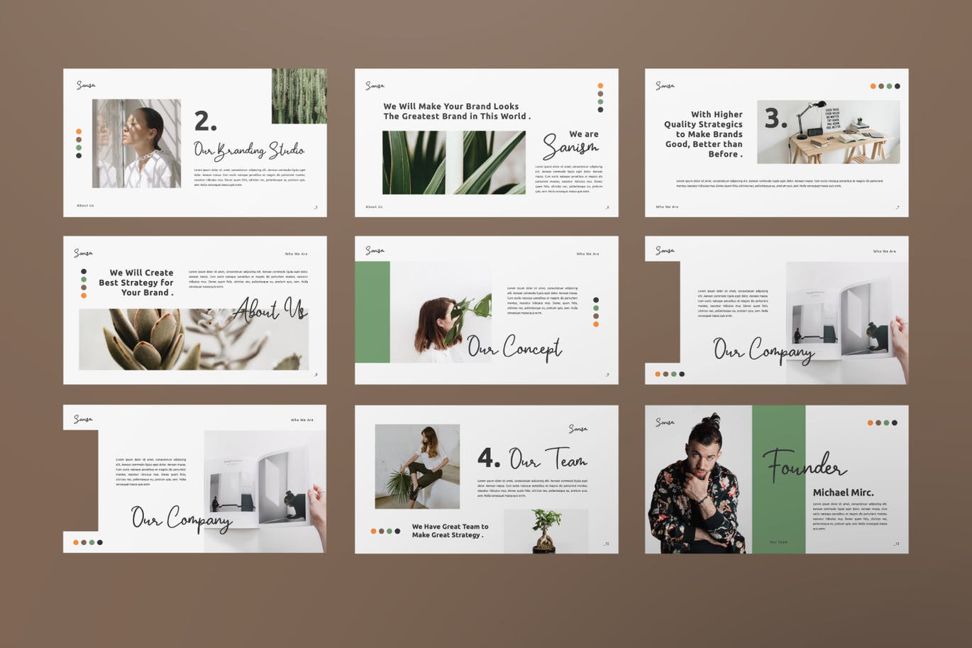 时尚高端专业优雅的高品质多用途powerpoint幻灯片演示模板（pptx）