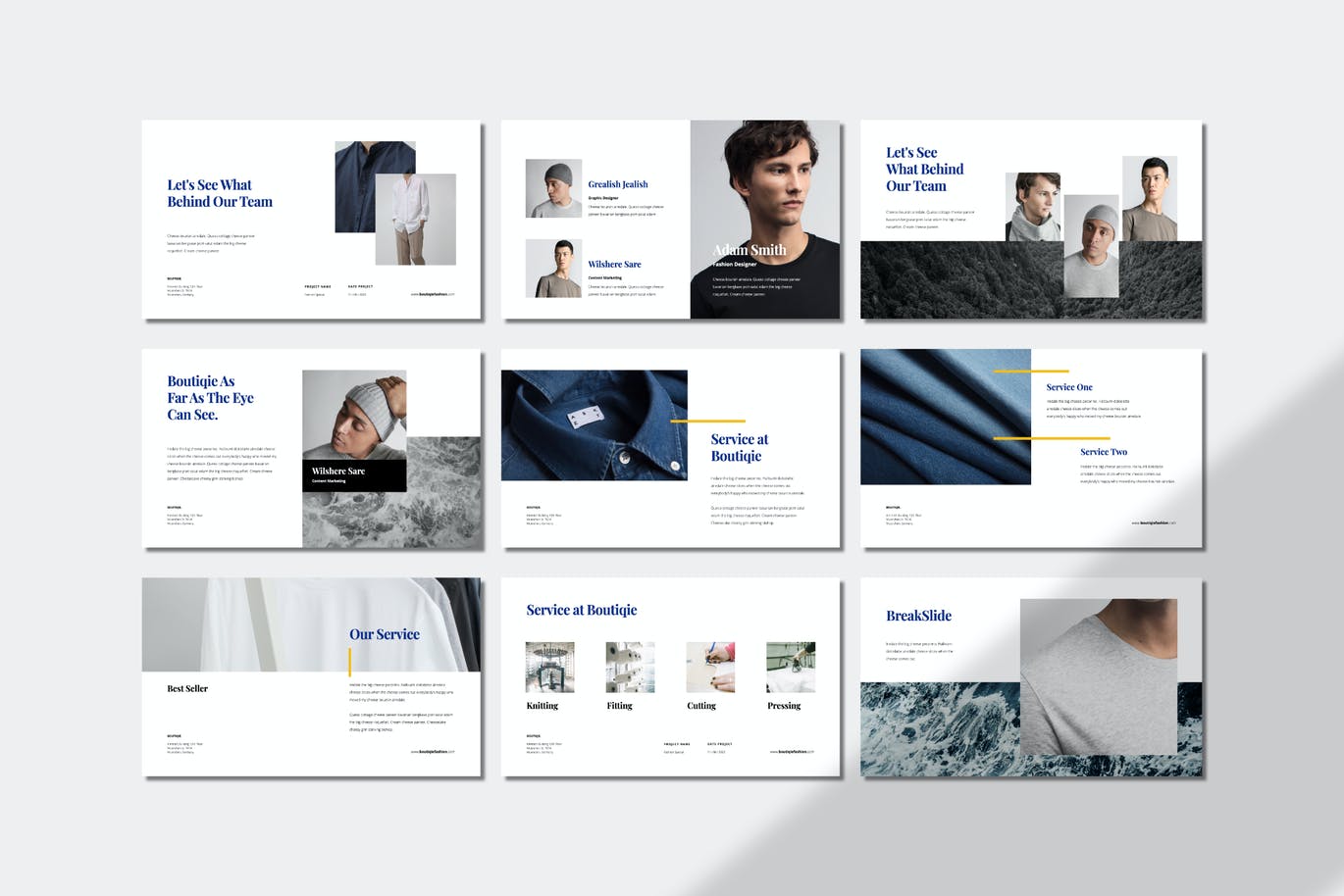 高端时尚简约清新好用的专业时装表演powerpoint幻灯片演示模板（pptx）