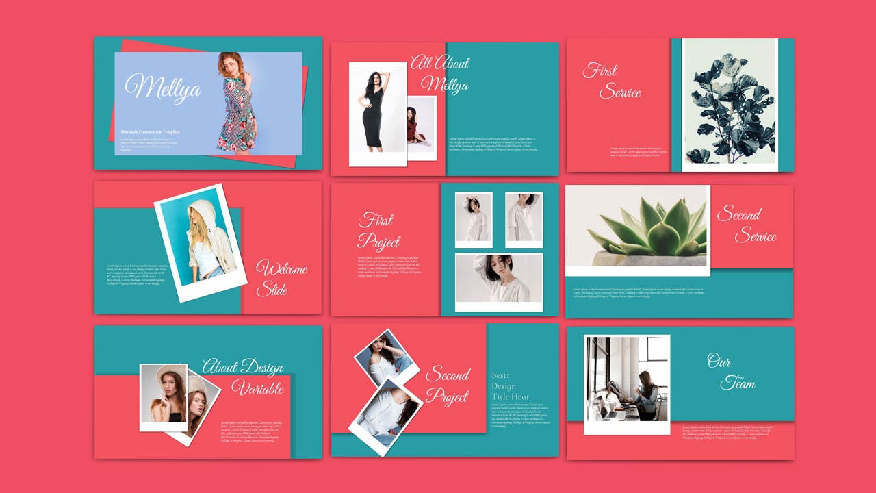 时尚酷炫色彩搭配的PPT模板下载（PPTX）