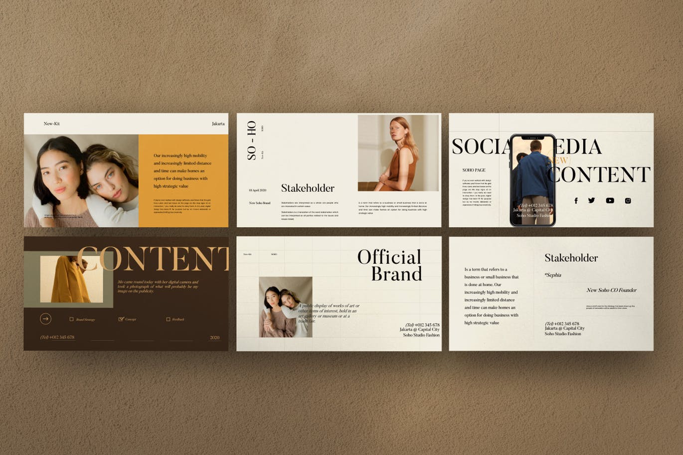 优雅时尚高端创意营销powerpoint幻灯片演示模板（pptx）