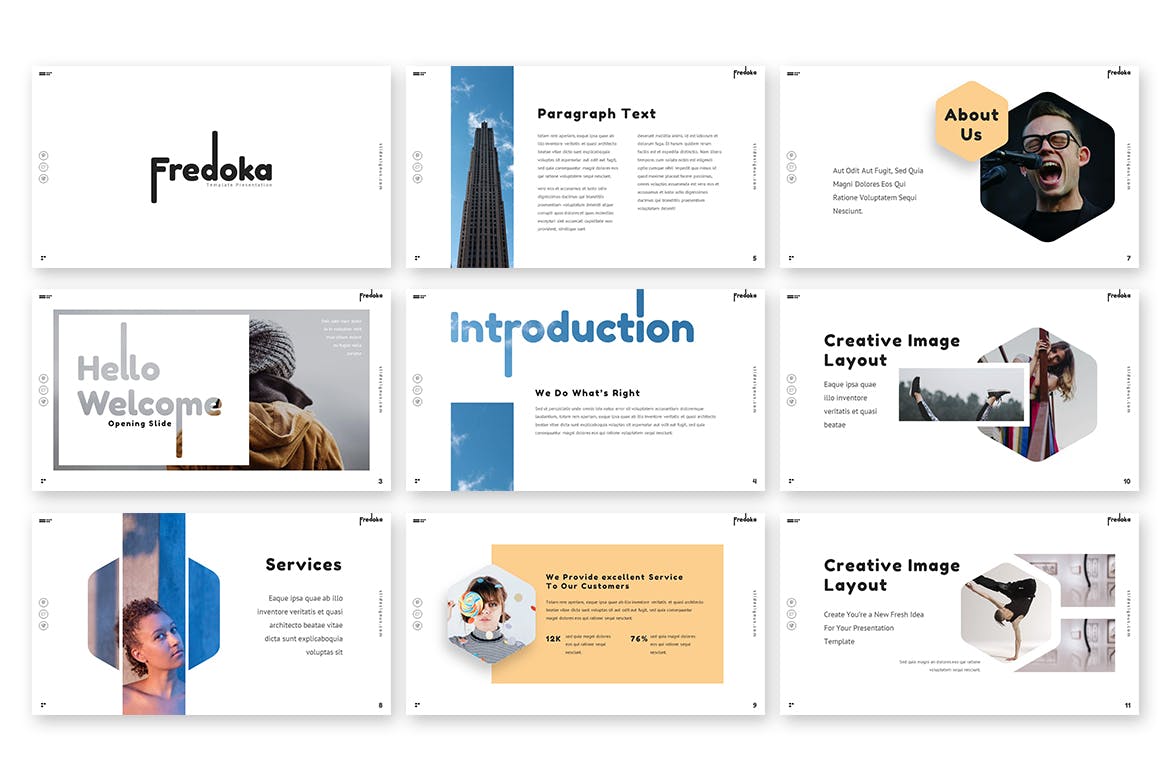 个性青春时尚简约大数据多用途powerpoint幻灯片演示模板（pptx）