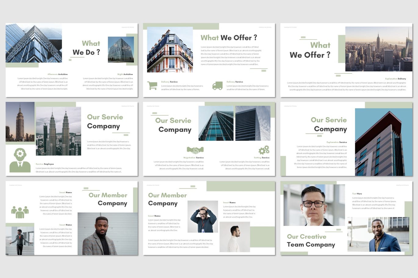 简约清新配色的多用途大数据powerpoint幻灯片演示模板（pptx）