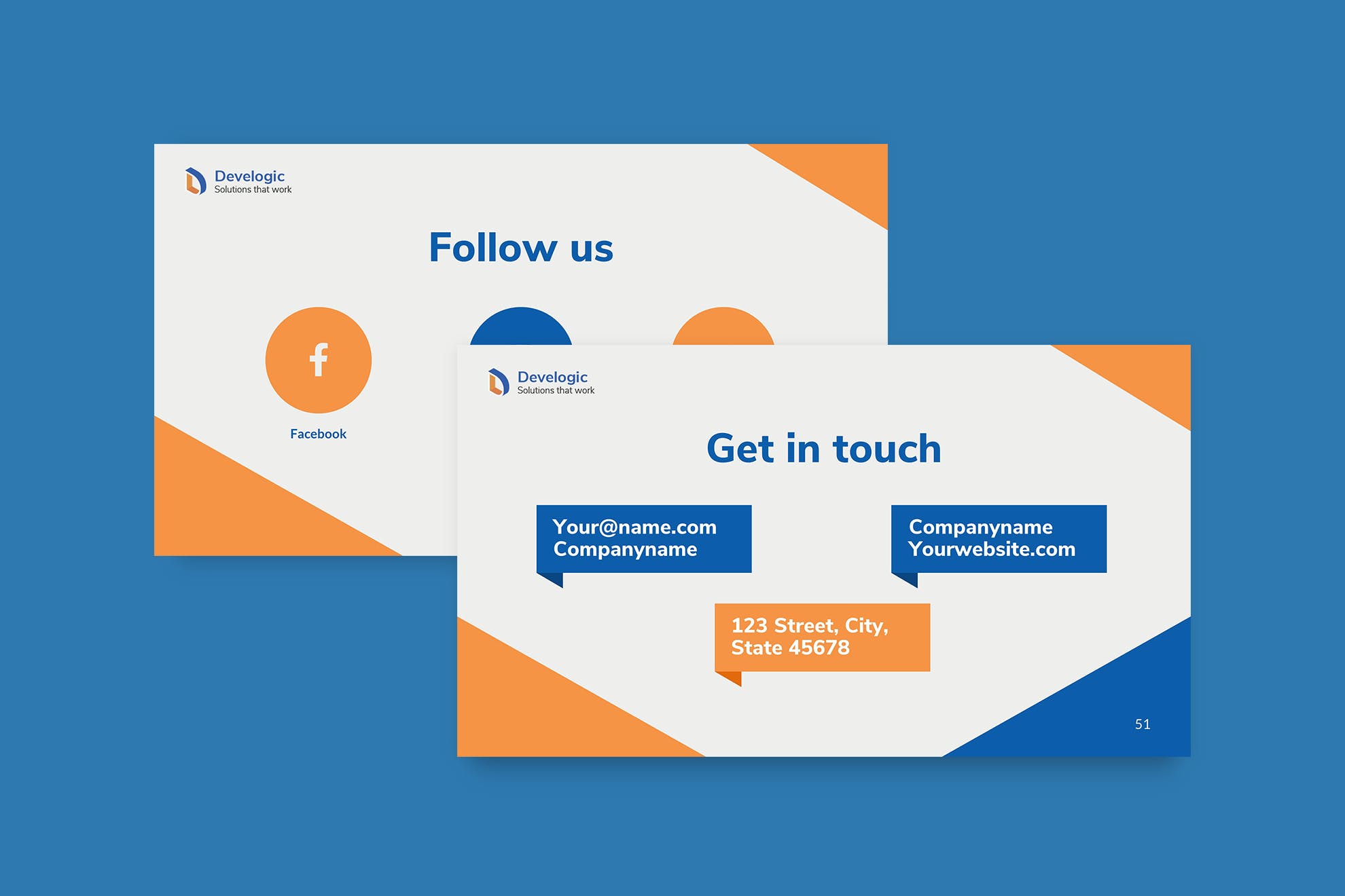 网页和移动开发服务介绍PPT模板