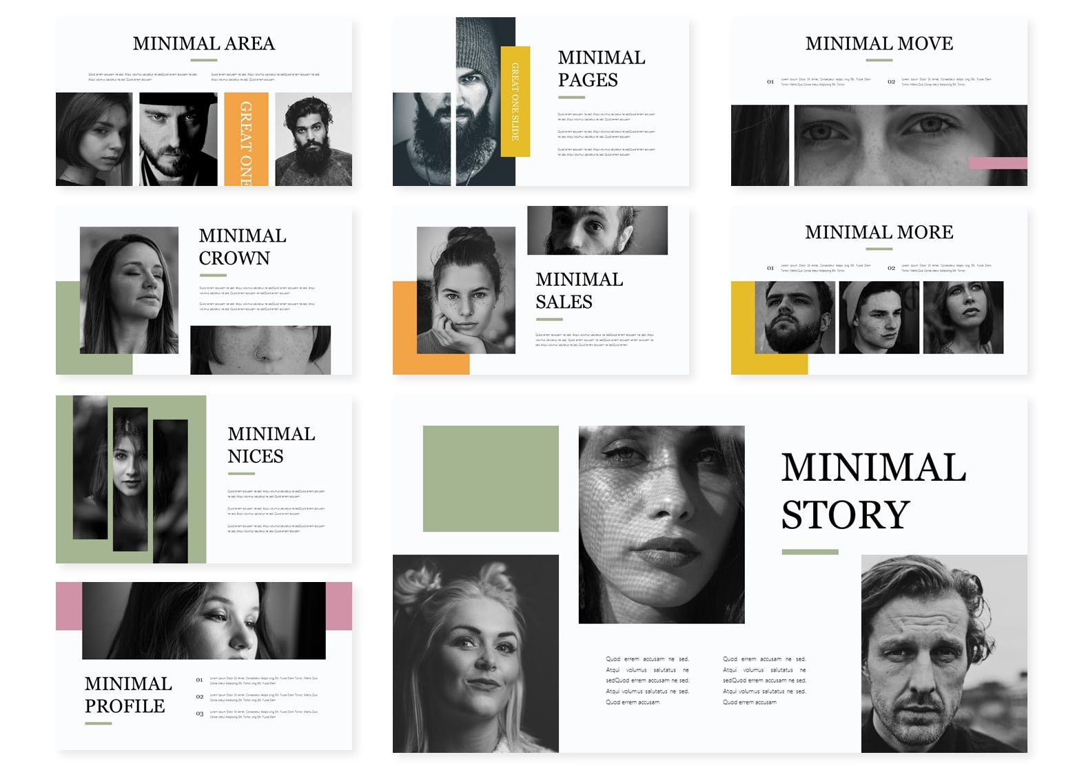 极简主义PPT模板下载(PPTX)