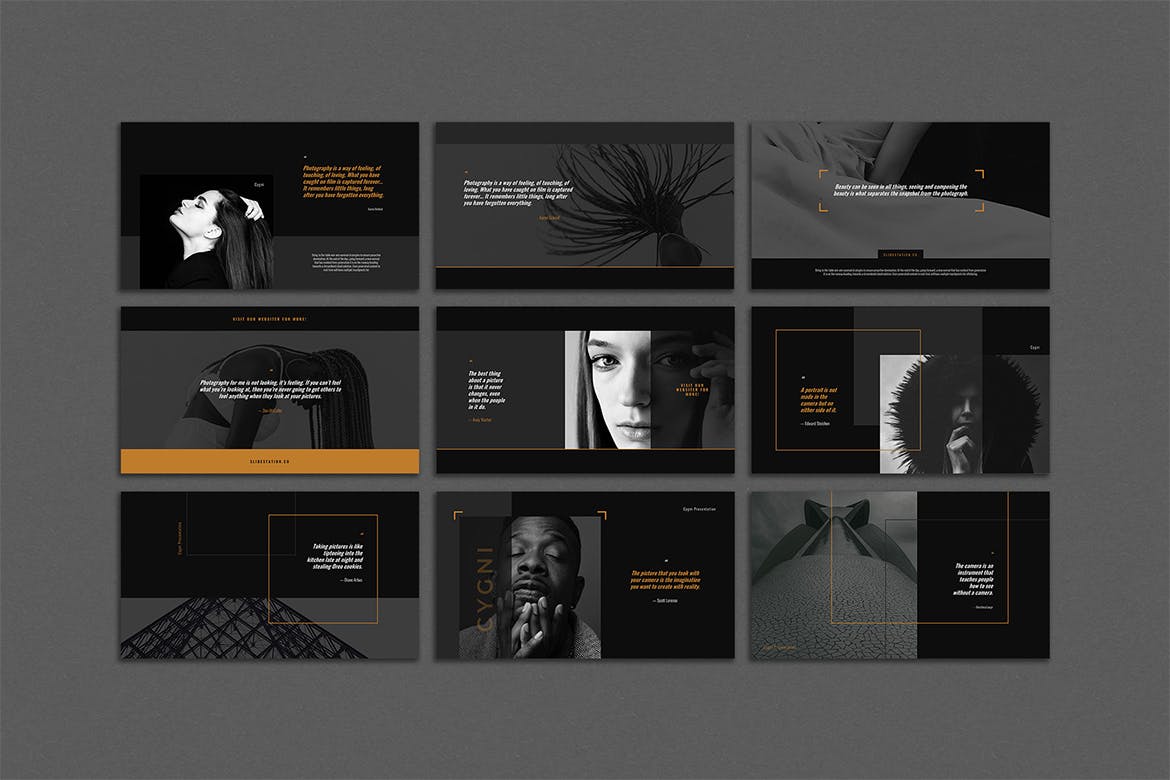 时尚优雅的高端方案介绍PPT模板下载[PPTX]