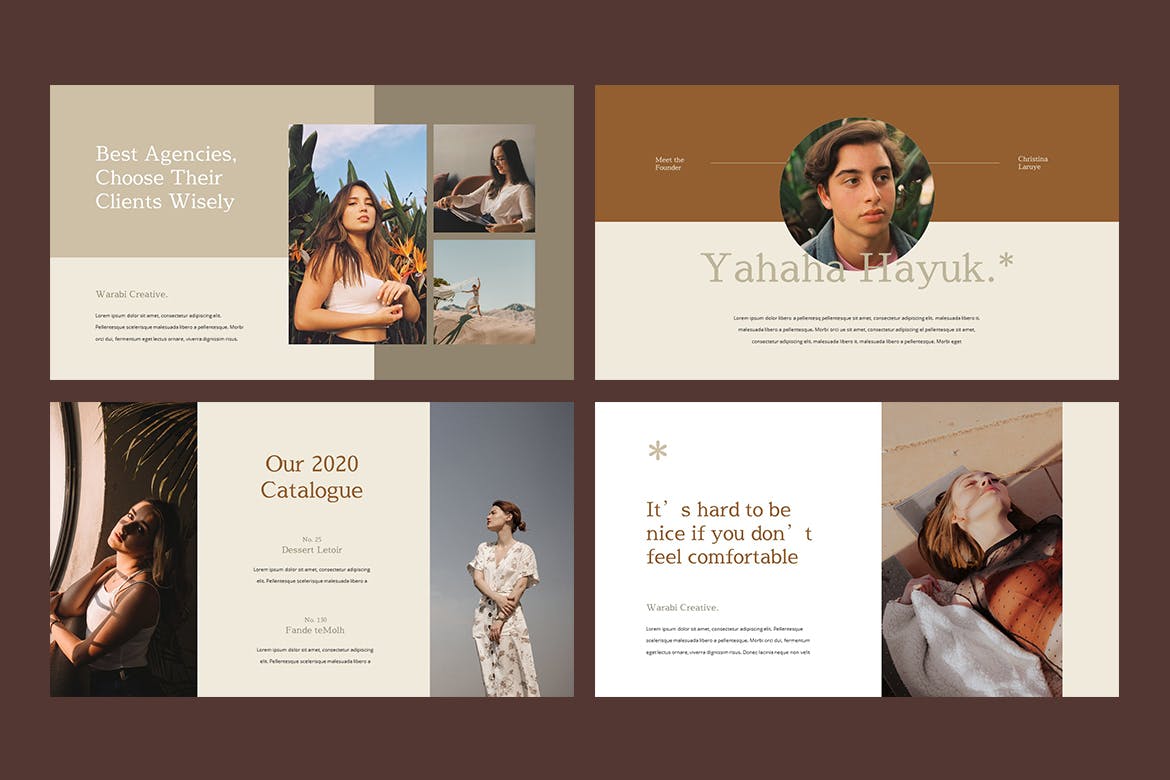 时尚高端专业的优雅高品质powerpoint幻灯片演示模板（pptx）