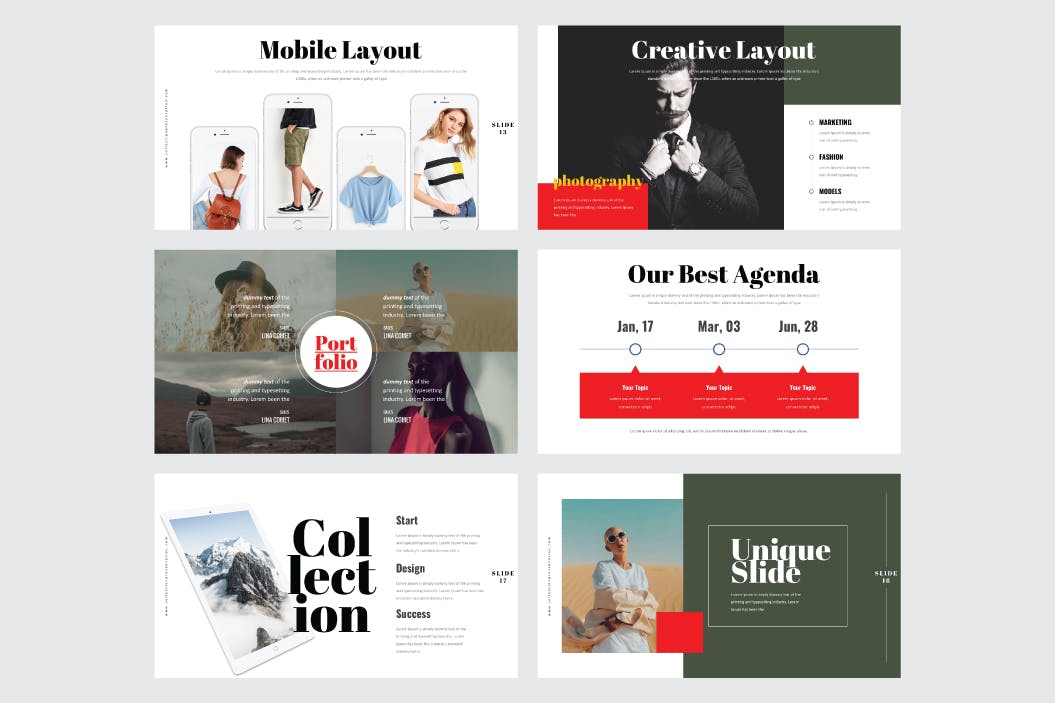 时尚高端优雅简约清新好用的高品质powerpoint幻灯片演示模板（pptx）