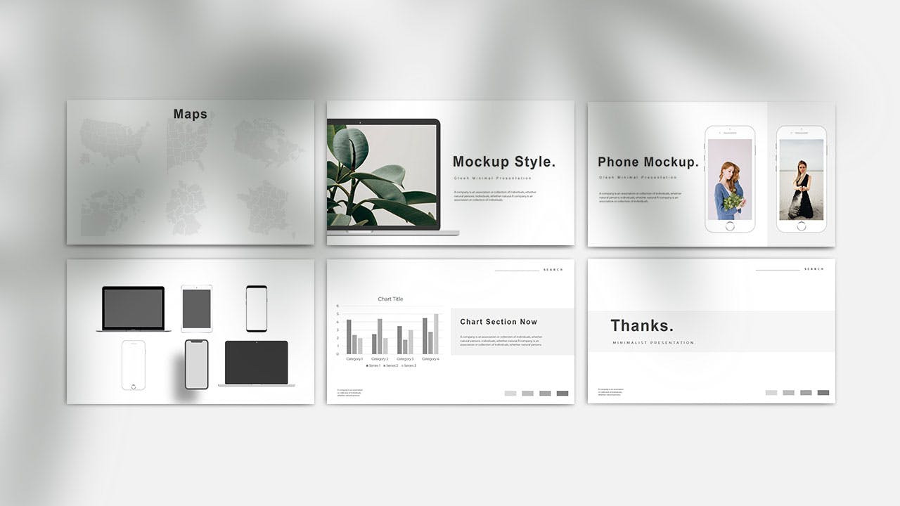 极简主义简单商业计划书PPT模板下载(PPTX)