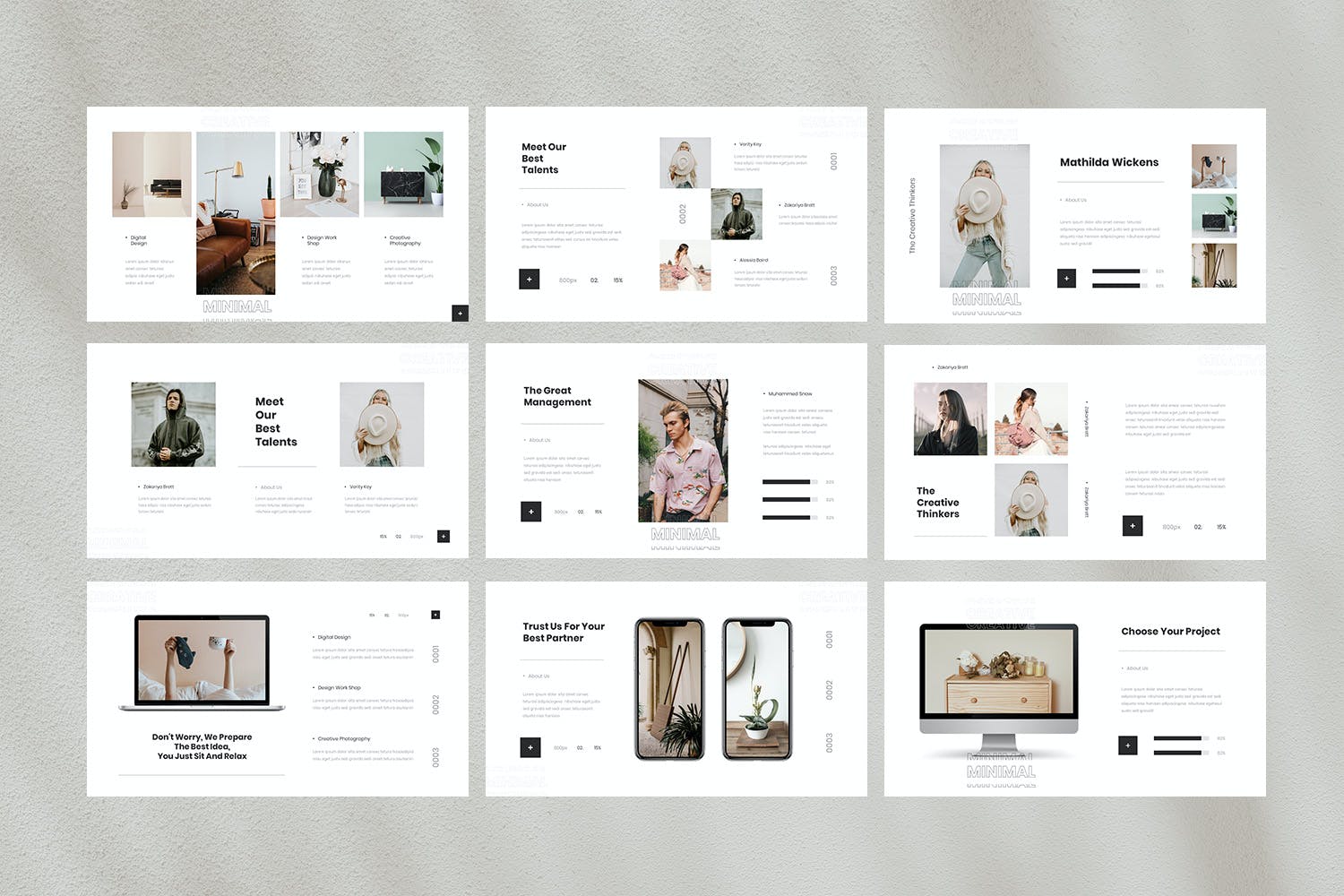 极简主义高端高雅PPT模板下载(PPTX)