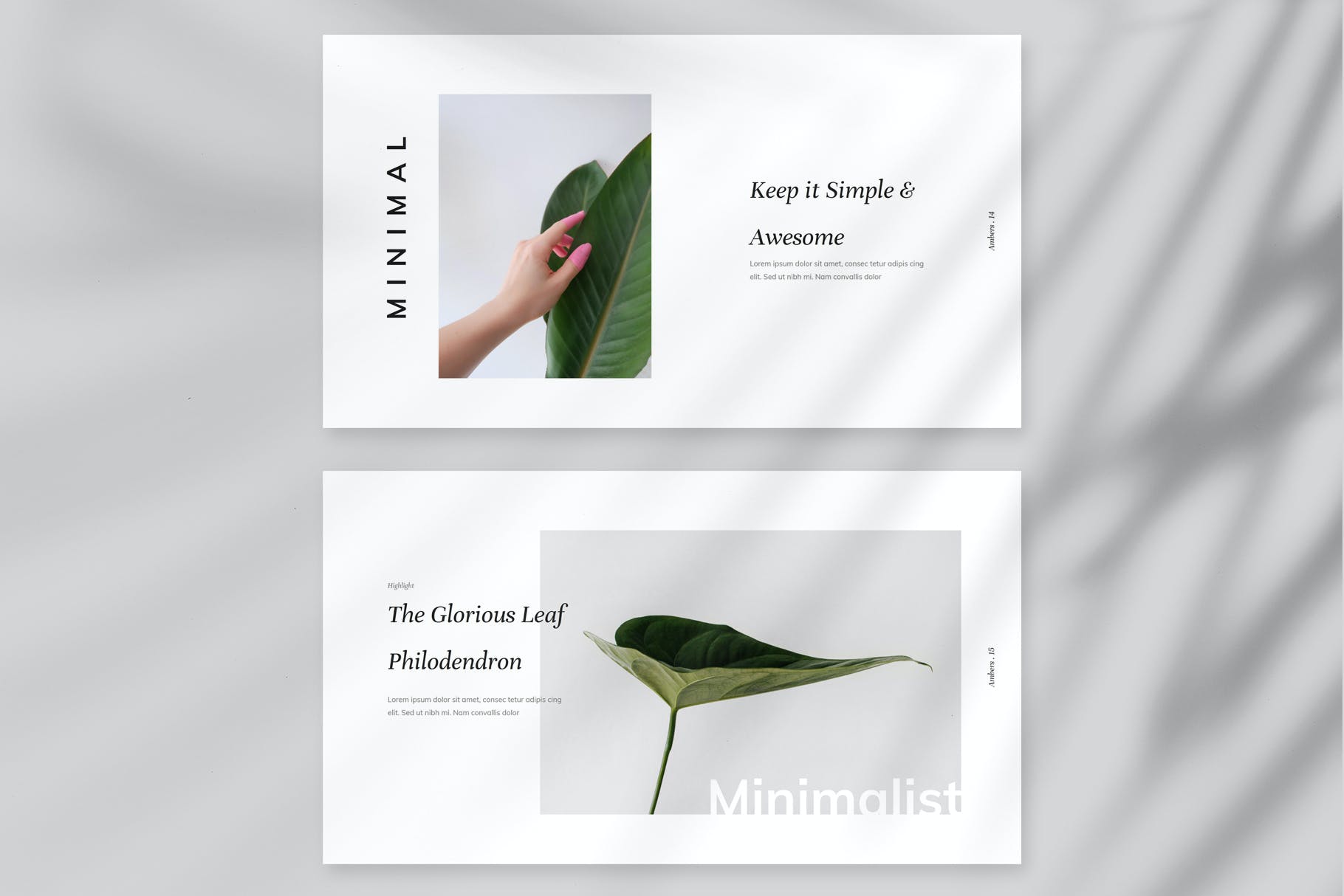 极简主义设计师PPT模板（PPTX）