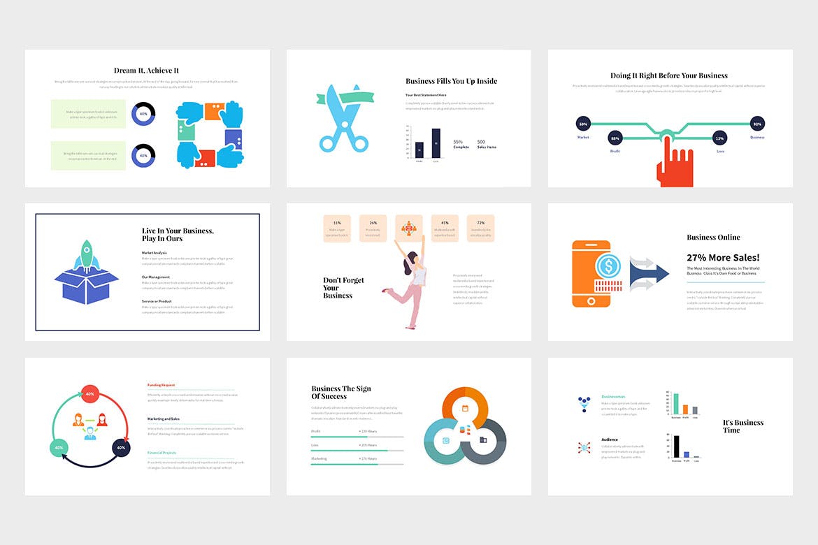 球场甲板信息图表数据展示PPT模板(PPTX)