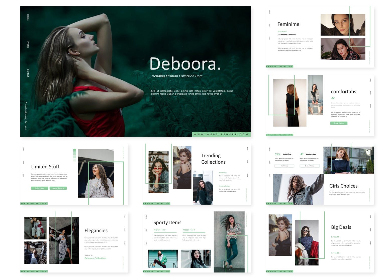 时尚的商业计划书PPT模板（PPTX）