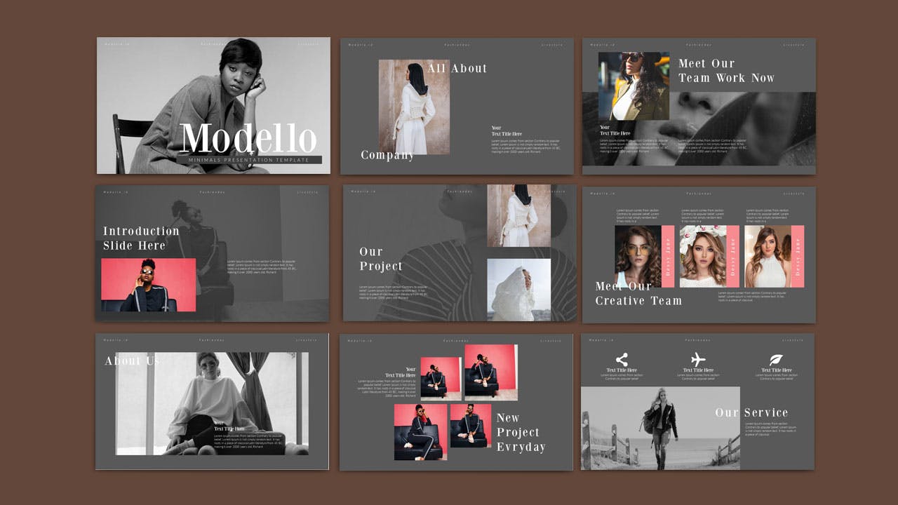 现代风格的PPT模板（PPTX）