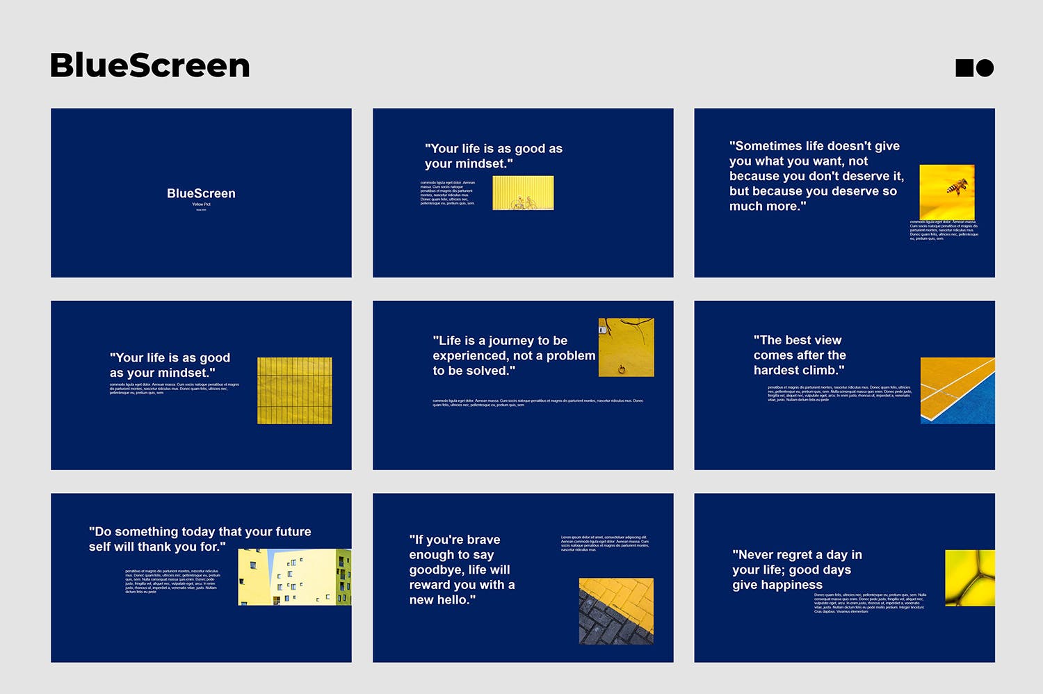 个性蓝色风格的PPT模板（PPTX）