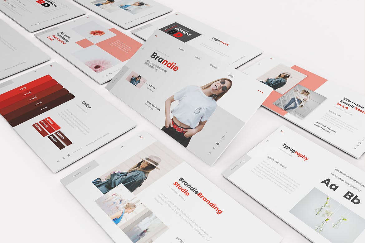 时尚高端简约清新多用途的高品质品牌主题演讲keynote幻灯片演示模板（key）