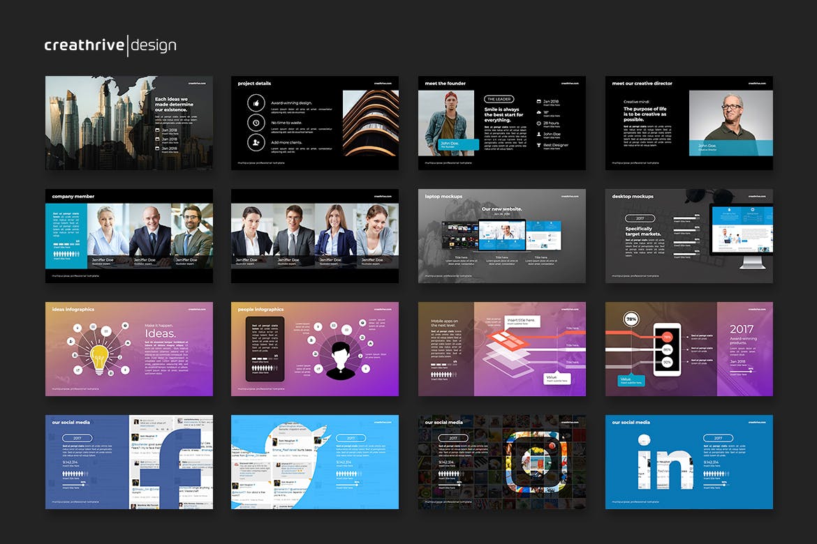 时尚高端SWOT分析powerpoint幻灯片演示模板（pptx）