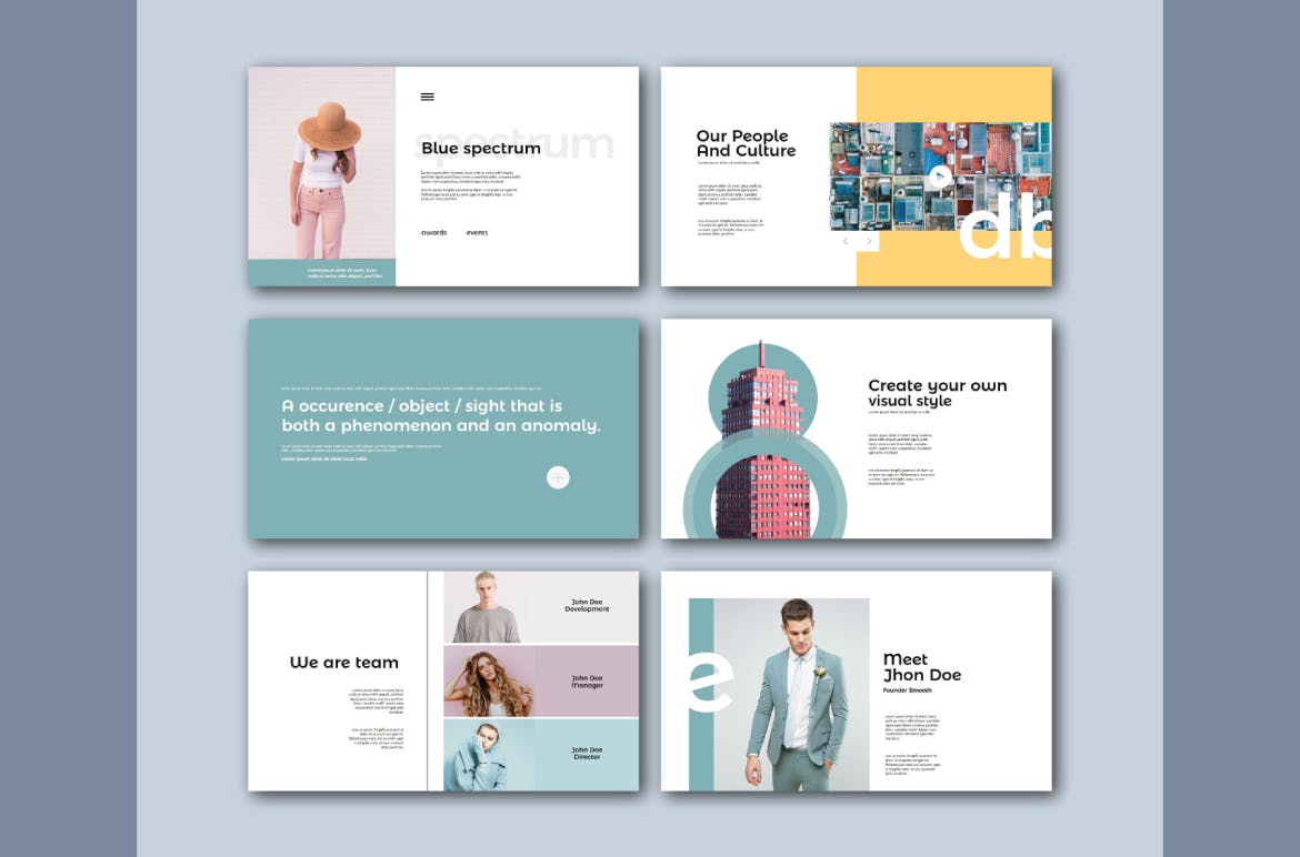 时尚简约的PPT模板模板(PPTX)