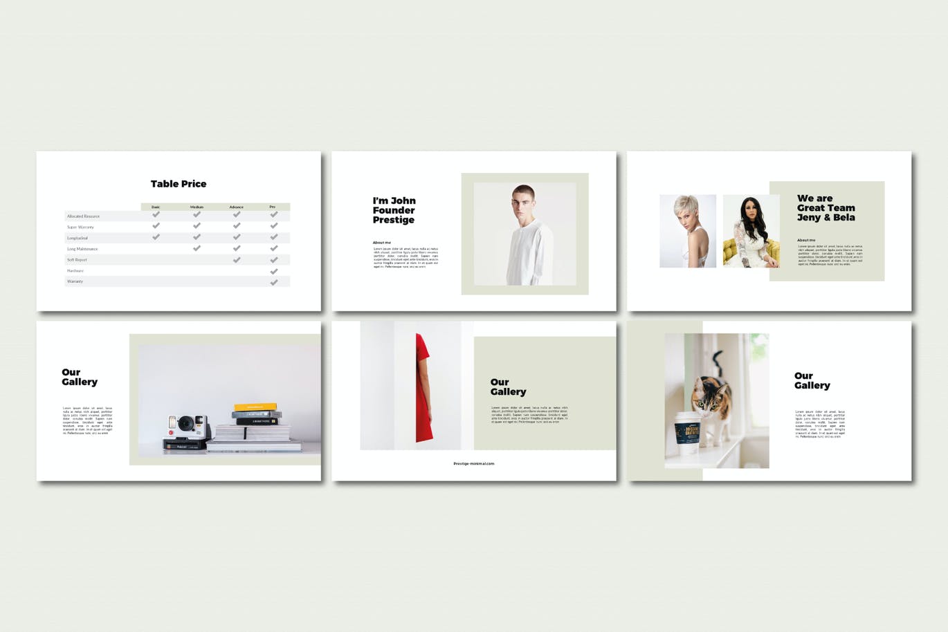 极简主义超现代PPT模板下载（PPTX）