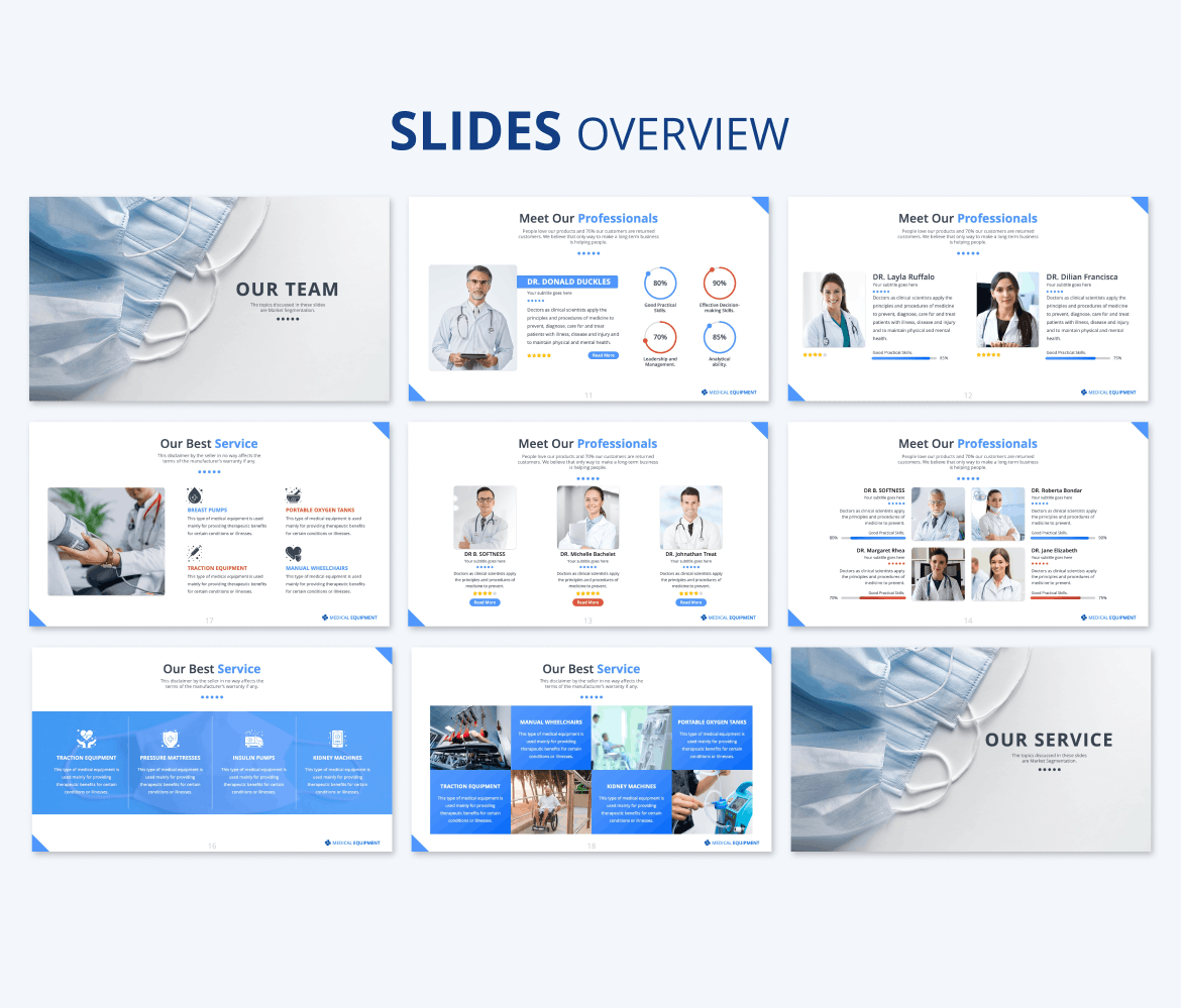 医疗设备展示PPT模板(PPTX)