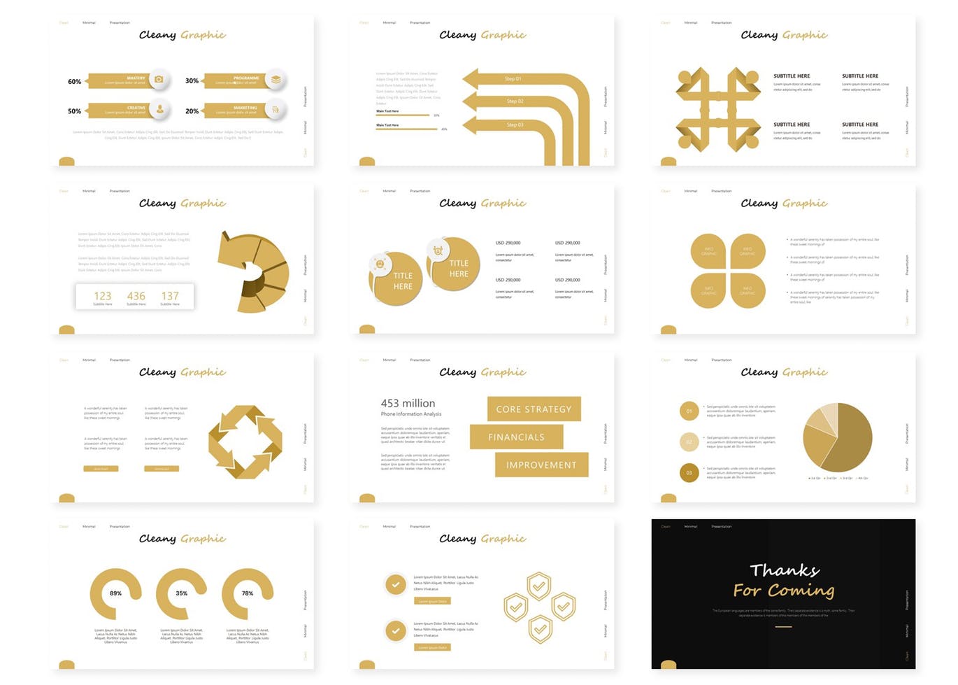 高端时尚简约清新多用途的高品质powerpoint幻灯片演示模板（pptx）