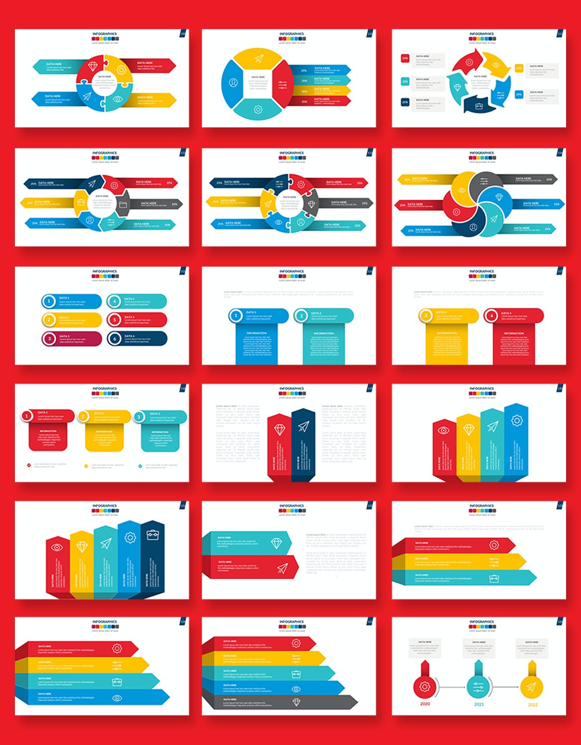 信息图形PPT模板下载（PPTX）