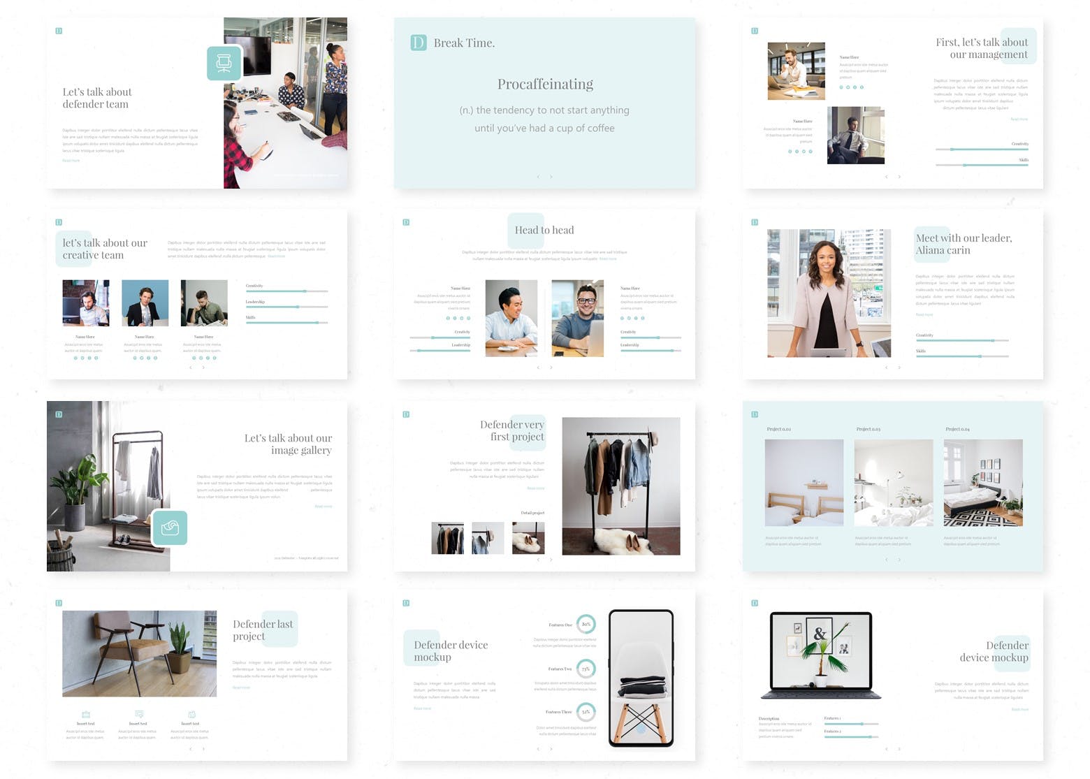 创意产业极简主义 PPT模板下载（PPTX）