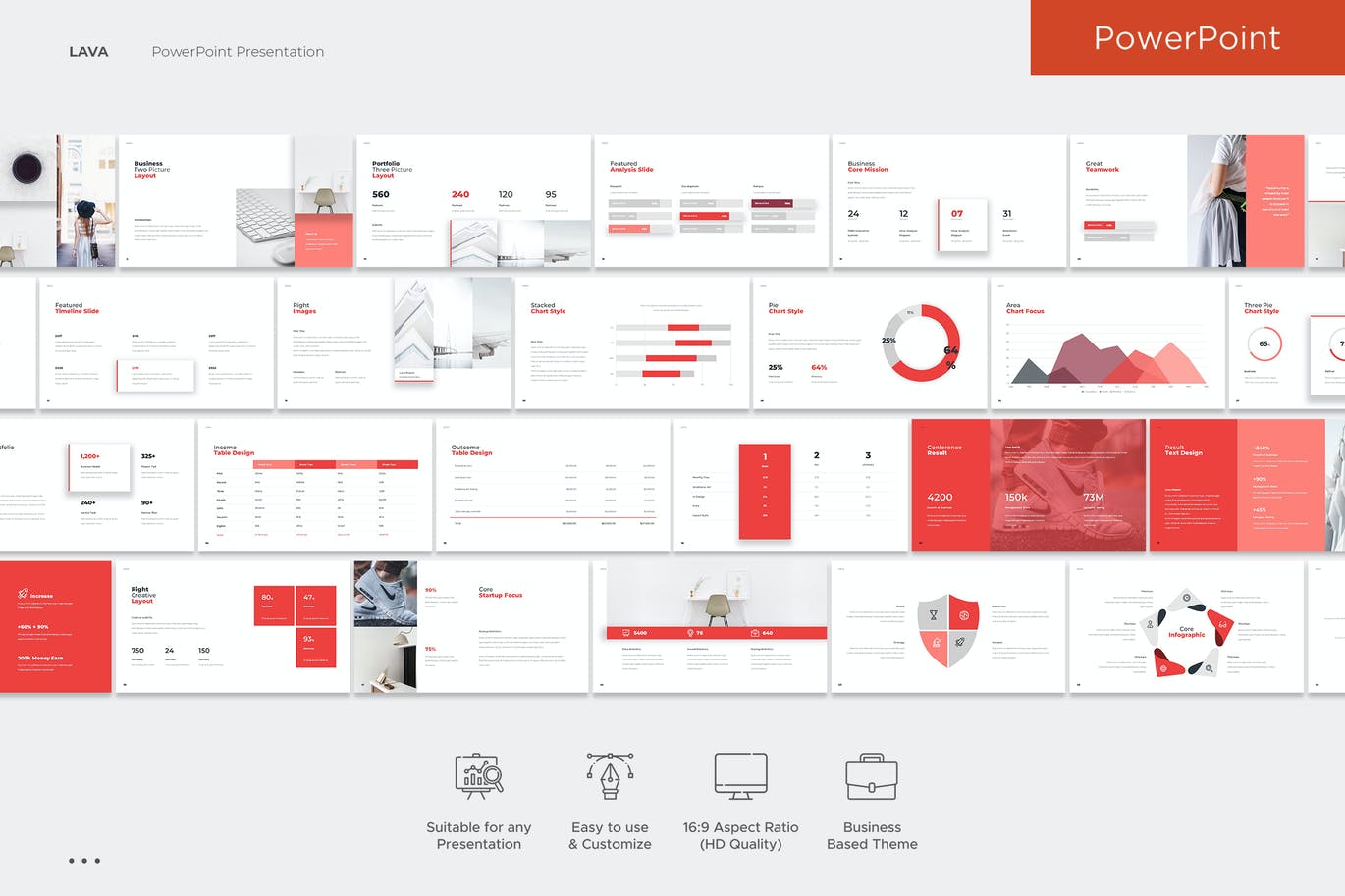 简约清新时尚高端大数据powerpoint幻灯片演示模板（PPT，PPTX）