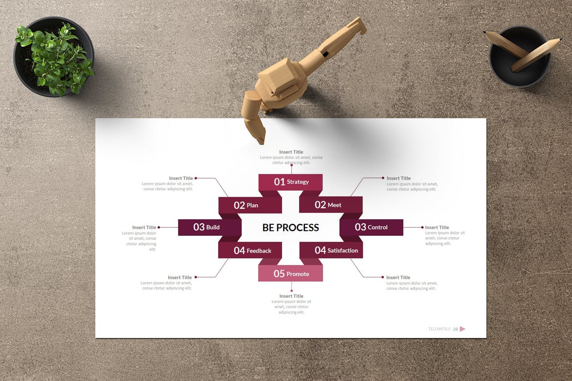 简单商业回报PPT模板下载(PPTX)