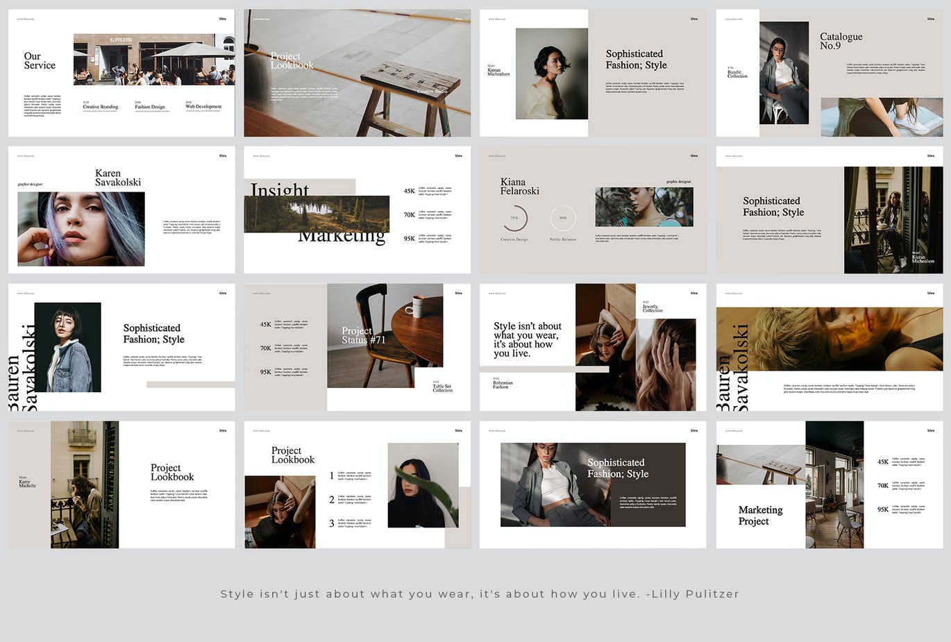 时尚大图PPT模板下载(PPTX)