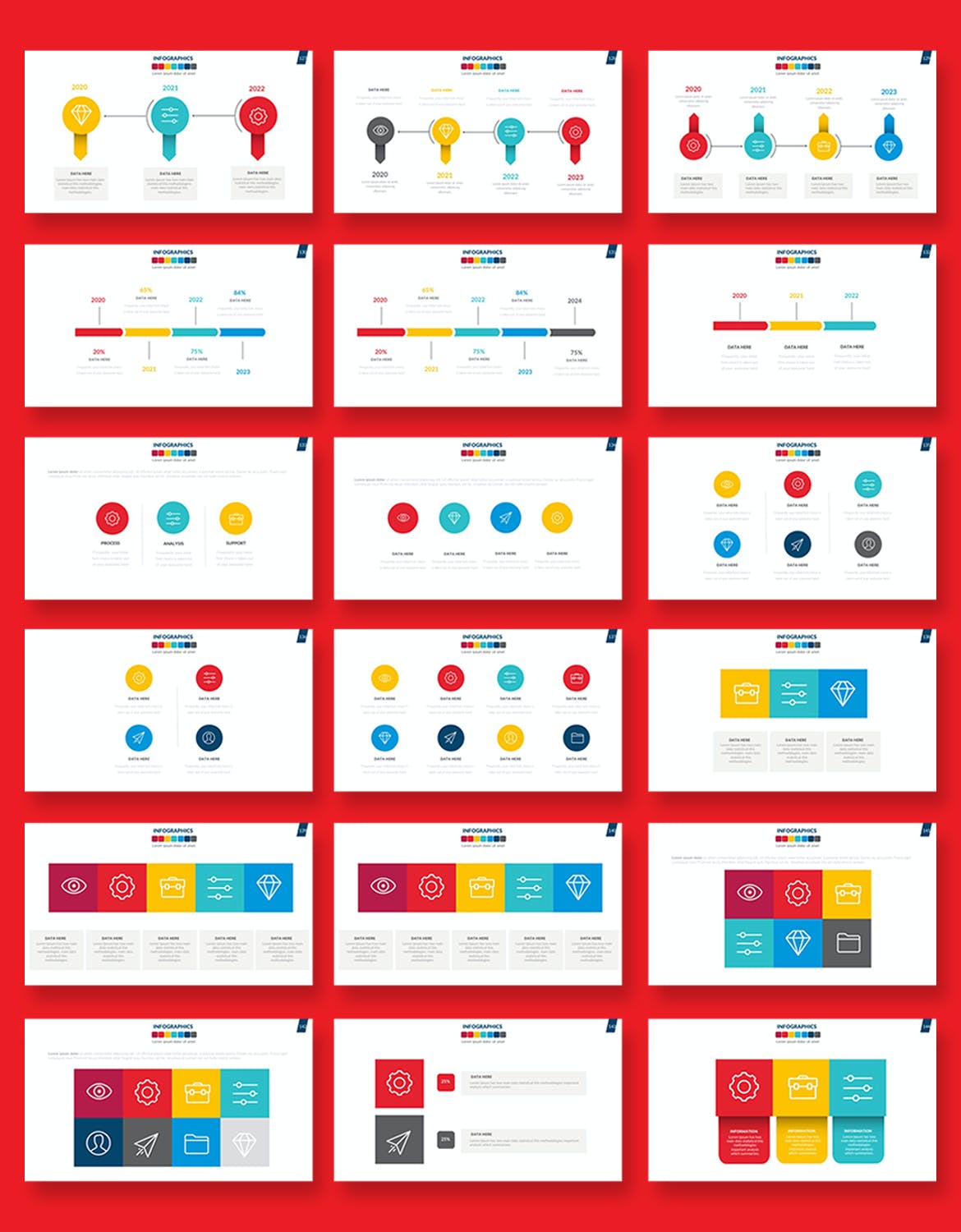 信息图形PPT模板下载（PPTX）