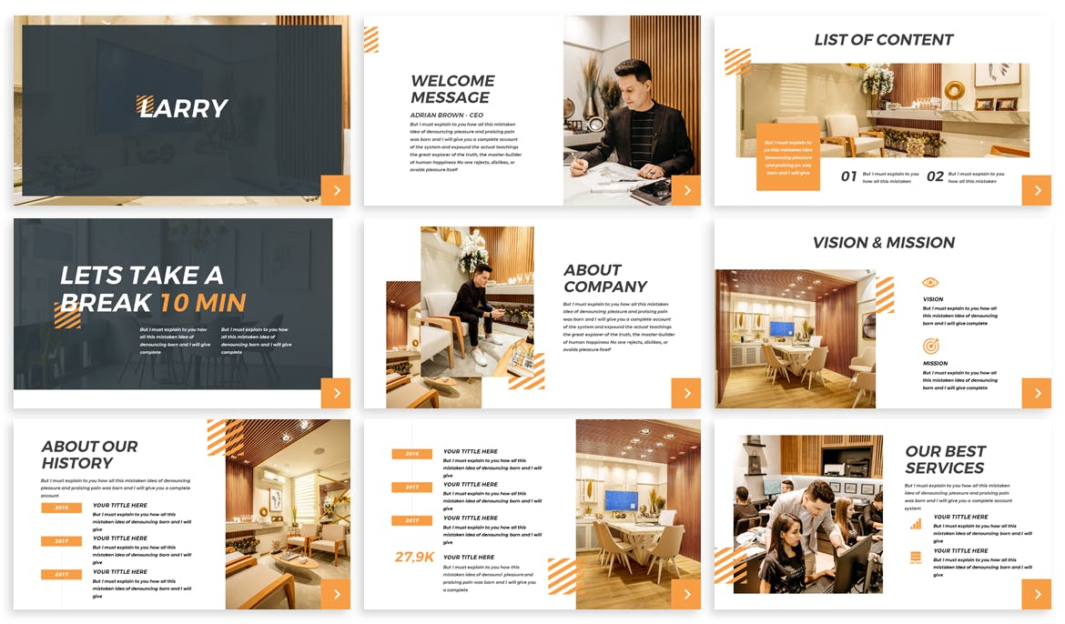 商业谷歌幻灯片模板（PPTX）