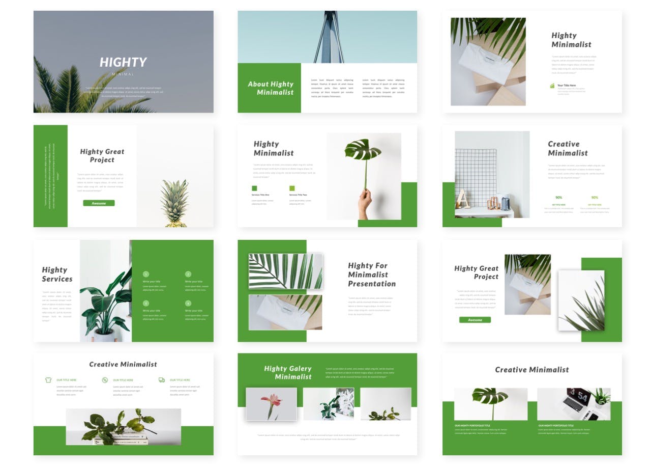 时尚高端简约清新大数据powerpoint幻灯片演示模板（pptx）