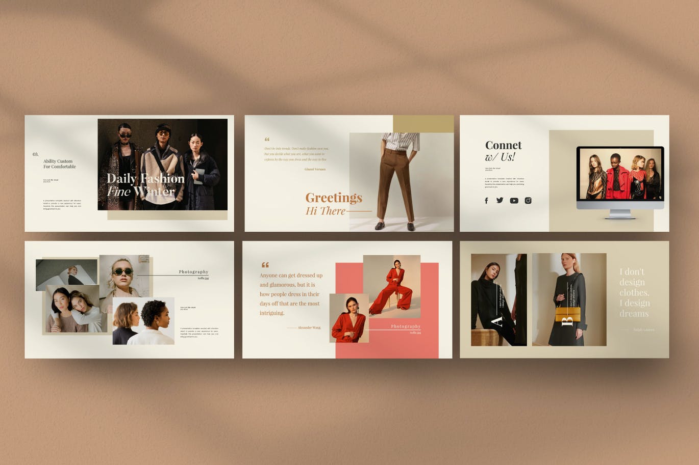 优雅时尚高端简约Google Slides谷歌幻灯片演示模板（pptx）