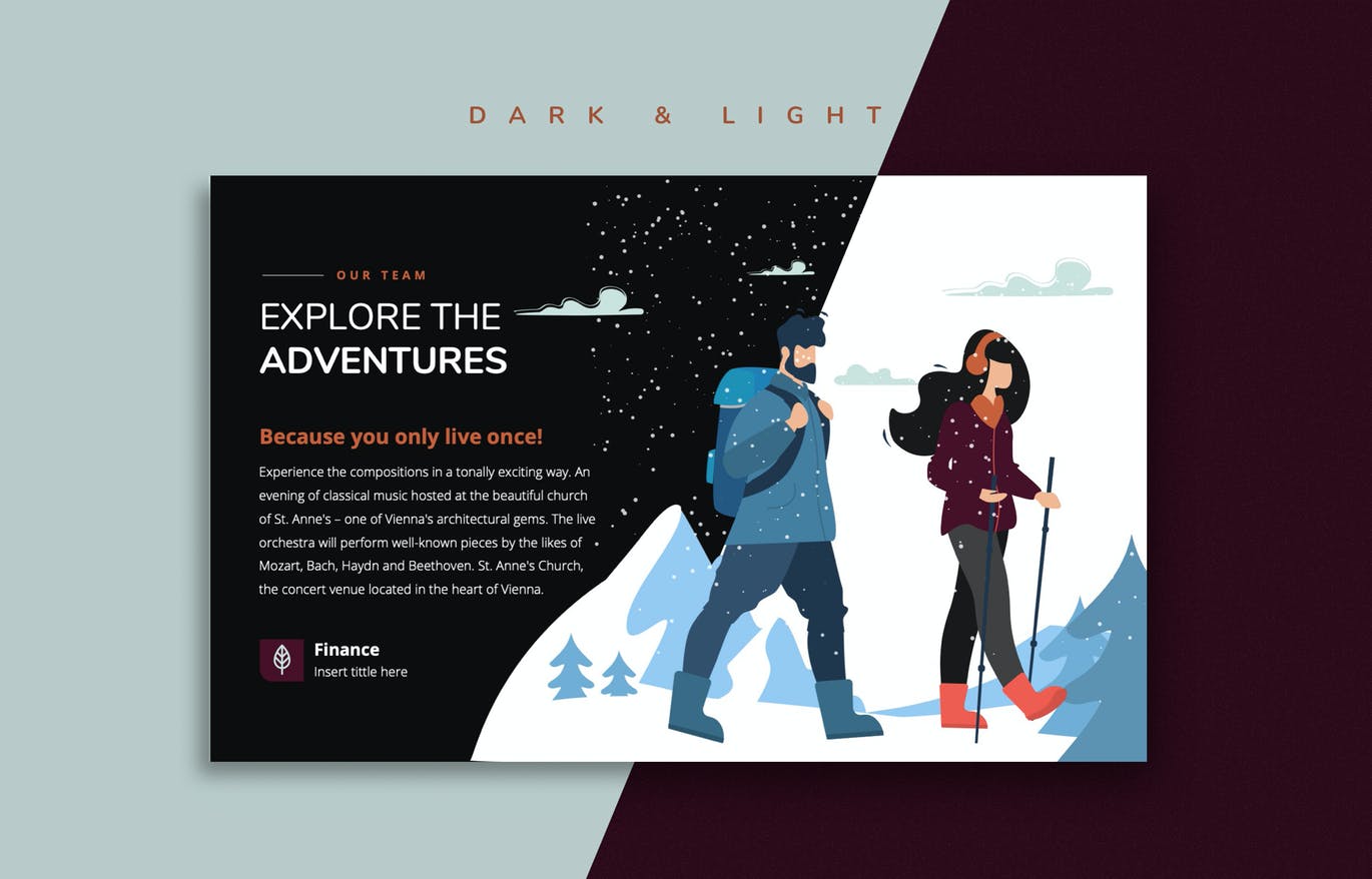 创意旅行排版的PPT模板（PPTX）