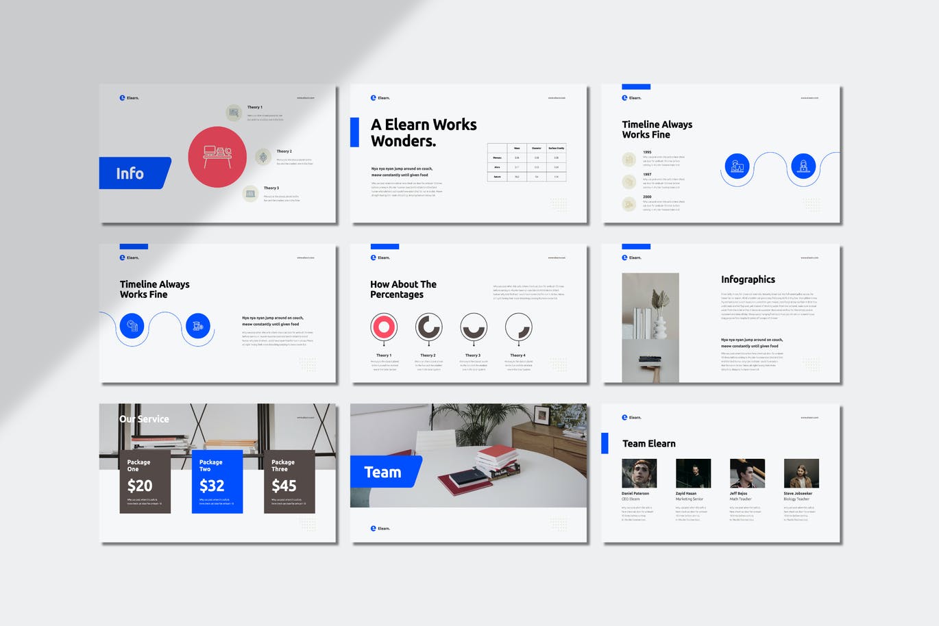 时尚高端专业优雅的清新powerpoint幻灯片演示模板（pptx）