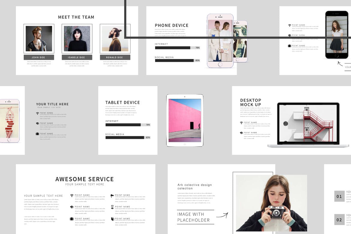 极简主义创意PPT模板下载