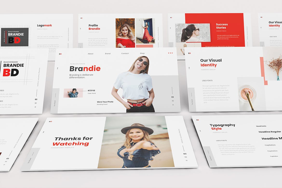 时尚高端简约清新多用途的高品质品牌主题演讲keynote幻灯片演示模板（key）