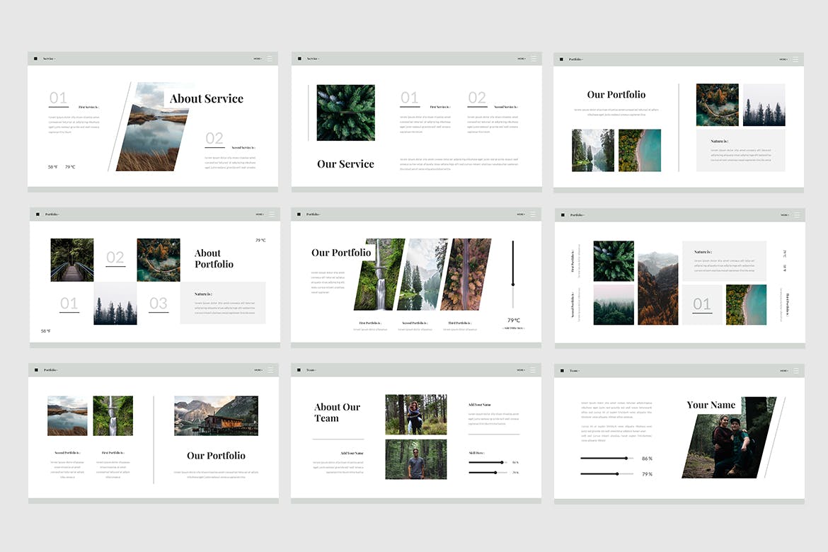 简洁大气的PPT模板下载(PPTX)