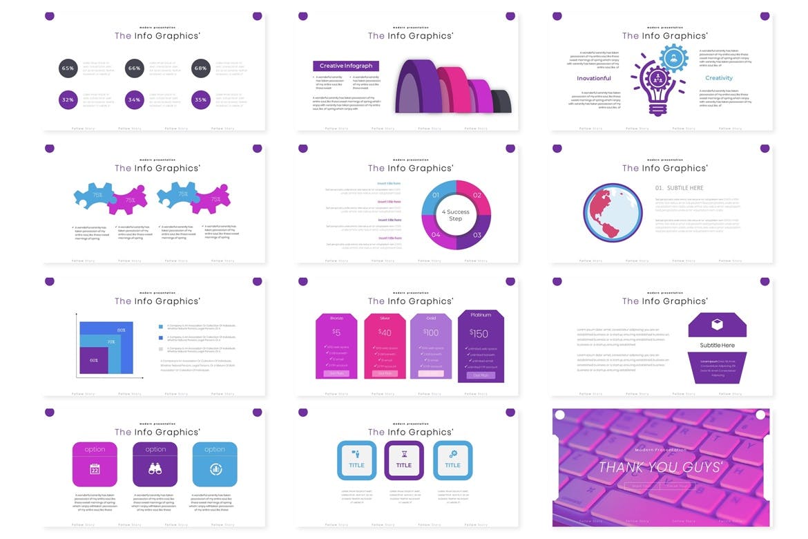 紫色配色的高品质优雅时尚高端powerpoint幻灯片演示模板（pptx）