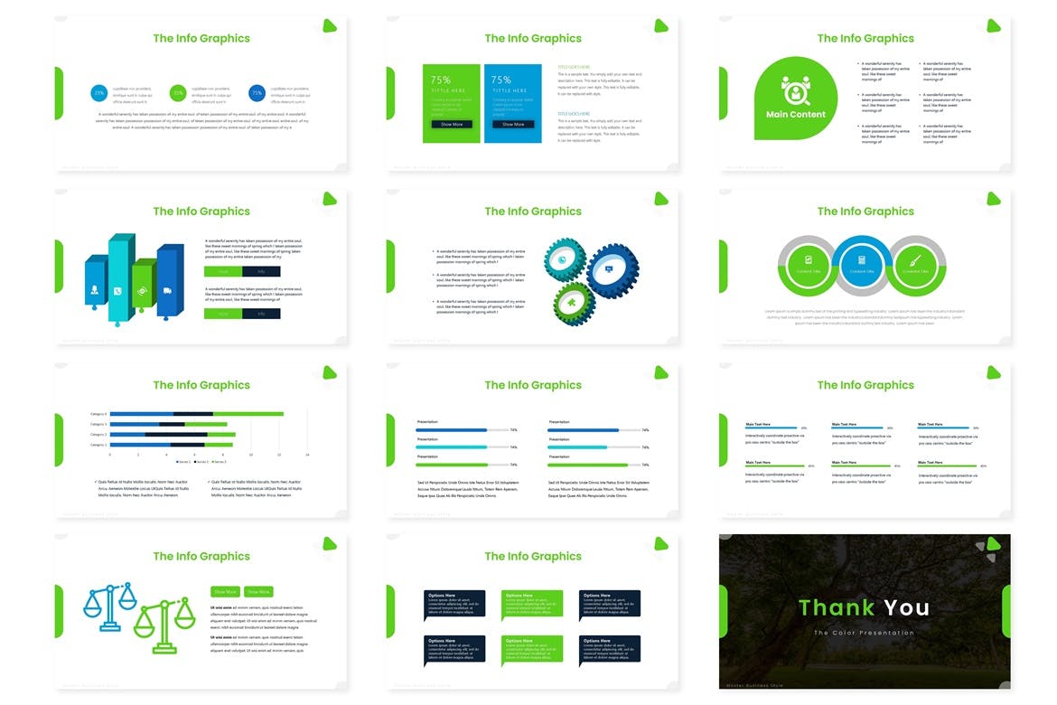 绿色环保的PPT模板下载（PPTX）