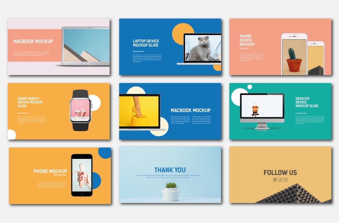 时尚高端清新马克龙配色powerpoint幻灯片演示模板（pptx）