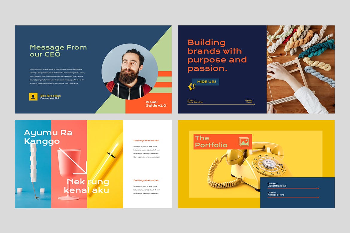 时尚高端简约专业的高品质多用途清新创意powerpoint幻灯片演示模板（pptx）