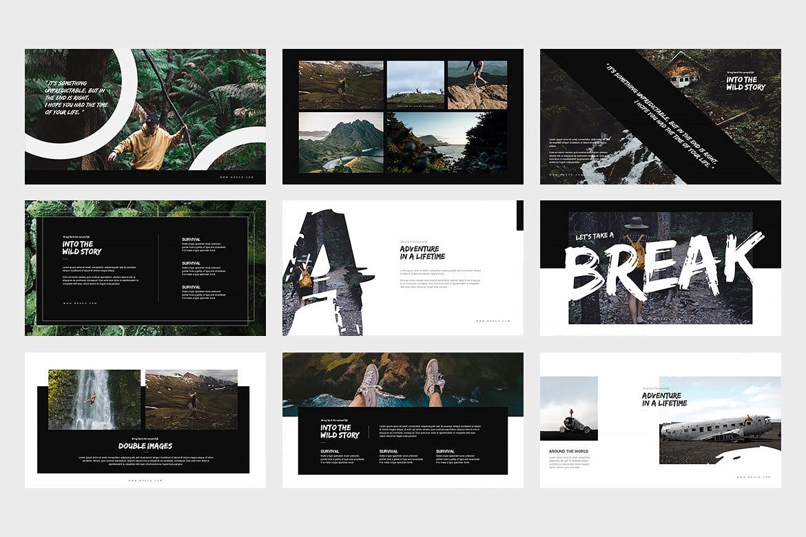 时尚高端优雅的高品质SWOT分析powerpoint幻灯片演示模板（pptx）