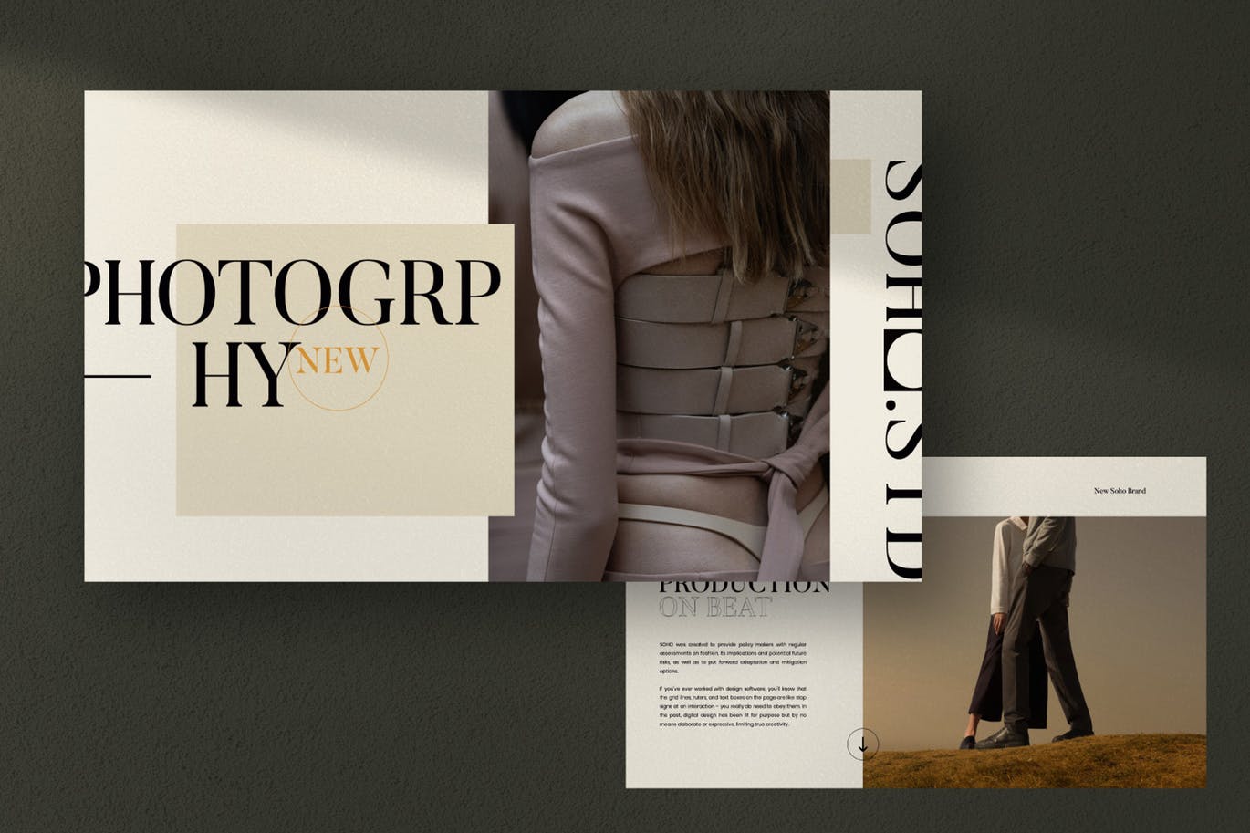 优雅时尚高端创意营销powerpoint幻灯片演示模板（pptx）