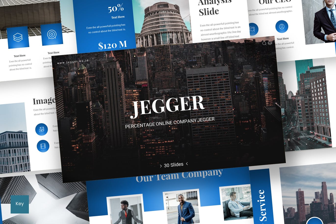 高端时尚简约商业商务质感大数据keynote幻灯片演示模板（key）