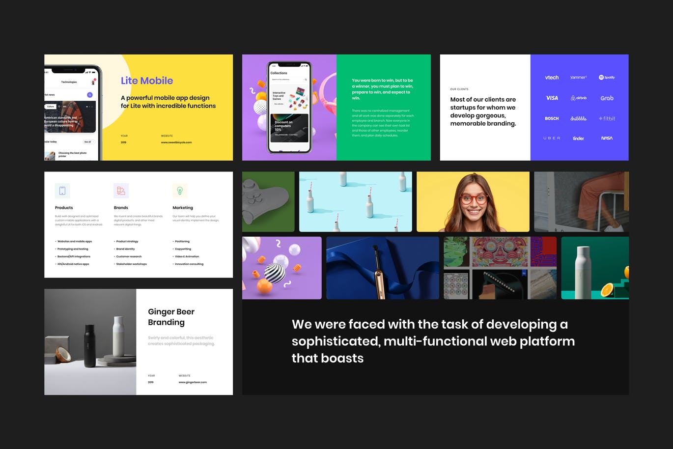 时尚高端简约多用途的现代流行风格powerpoint提案幻灯片演示模板（pptx）